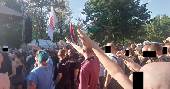 KarlendĂtĂ©s, hitleres tetovĂĄlĂĄs Ă©s horogkereszt a Mi HazĂĄnk majĂĄlisĂĄn