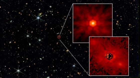 Hatalmas fekete lyukakat látott meg a James Webb űrteleszkóp  13 000 000 000 fényévre