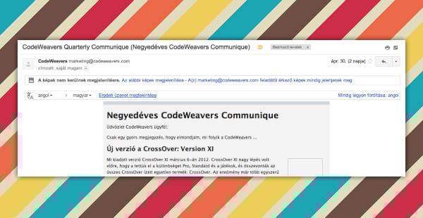 Mostantól automatikusan lefordítja a leveleket a Gmail, ha kérjük!