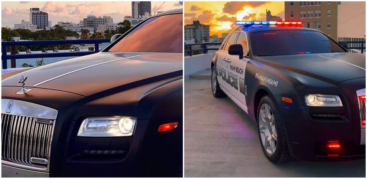 Még a sokat látott amerikaiakat is meglepte, hogy egy Rolls-Royce-szal cirkálnak a rendőreik