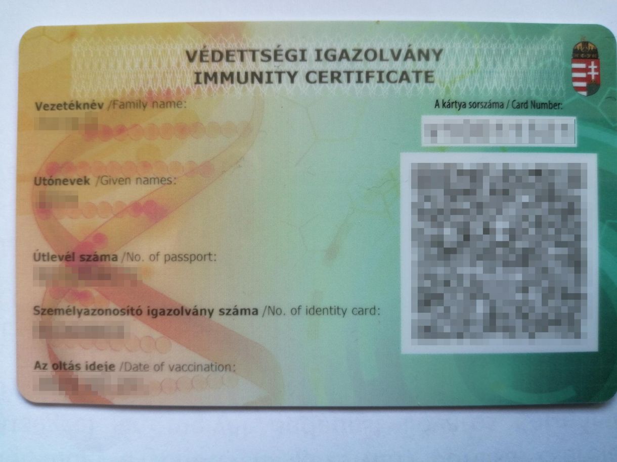 Az első oltás után már jár a vakcinaigazolvány