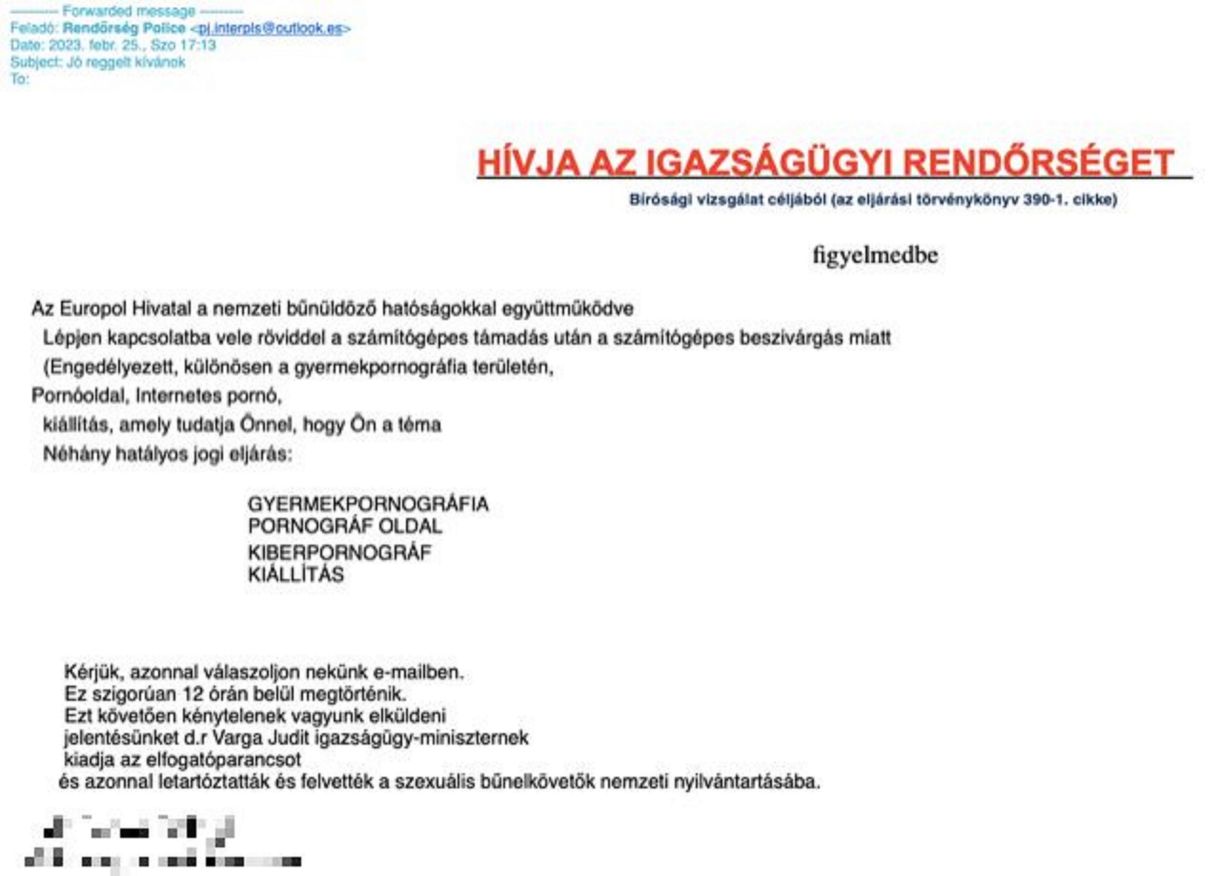 Annyira téma a pedofil bűncselekmények, hogy már adathalász emailekkel a csalók is ráálltak – figyelmeztet a rendőrség