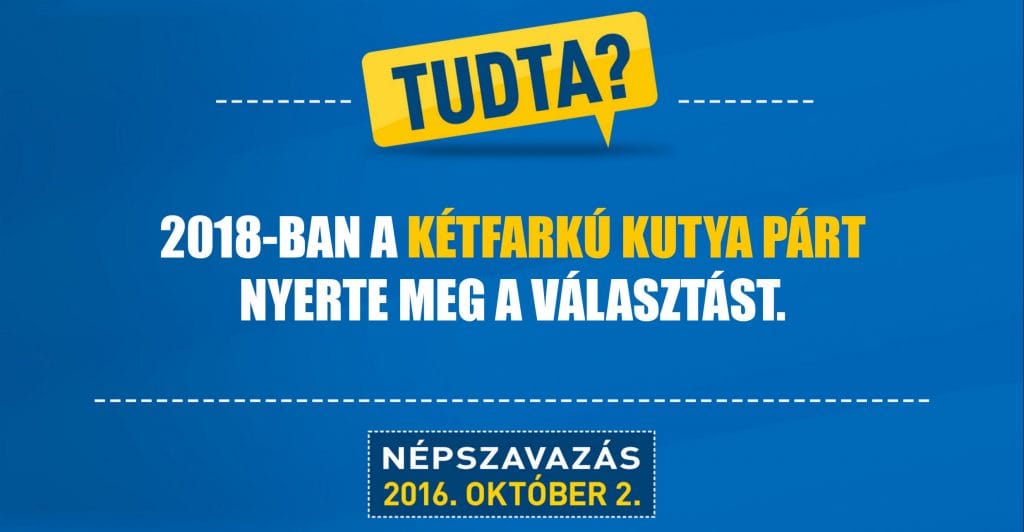 Ellenkampányra gyűjt a Kétfarkú Kutyapárt