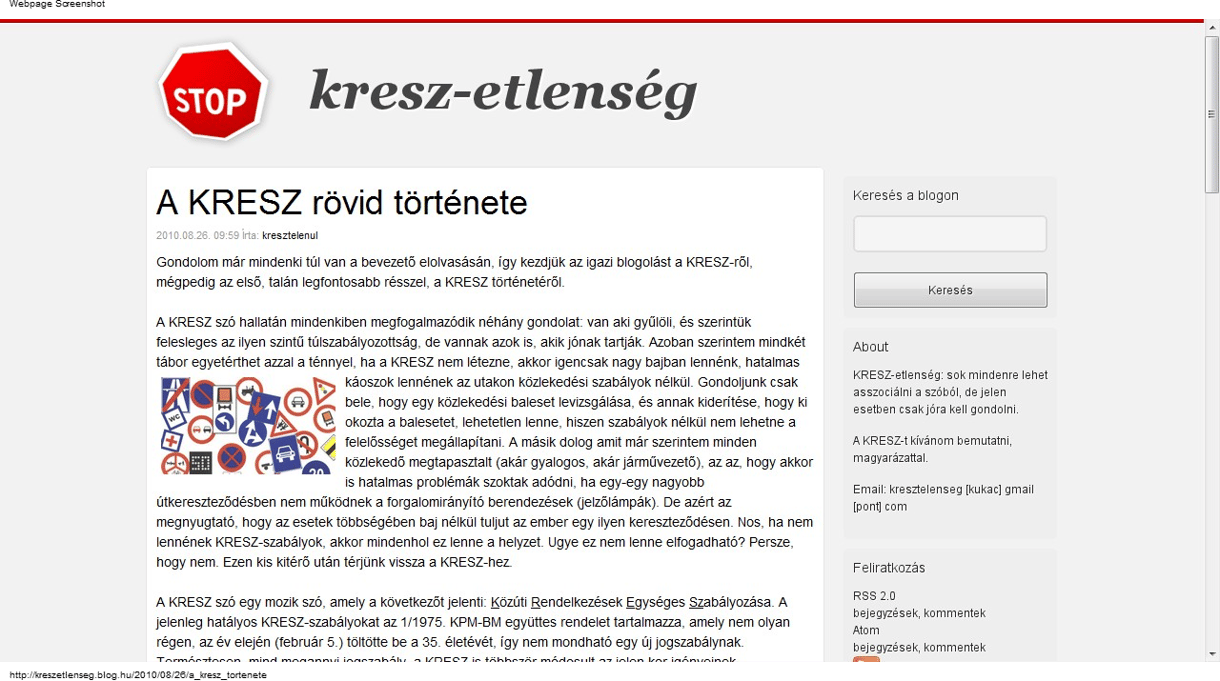 Ismeri a KRESZ történetét?