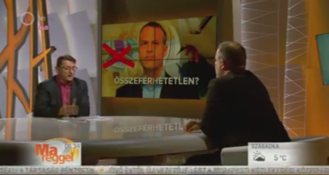 Fotó: Magyarázza meg, mi történik a köztévé stúdiójában!