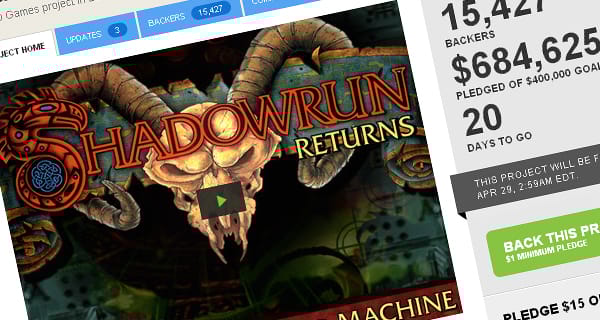 Shadowrun - újabb sikeres Kicksarter project