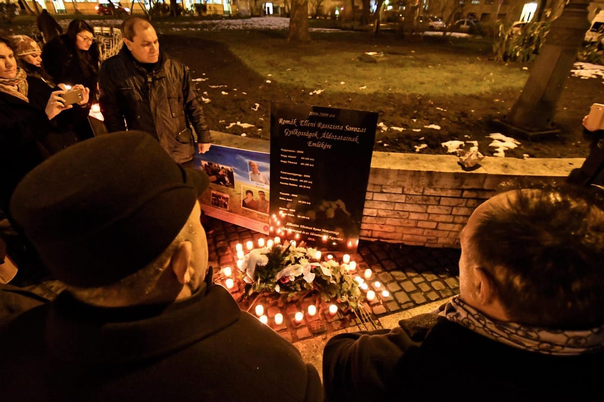 A romagyilkosságok áldozataira emlékeztek