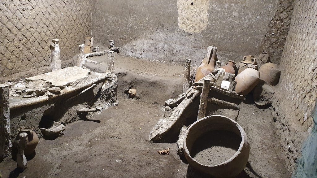 Új felfedezés Pompeji közelében: rabszolgák szobáját tárták fel