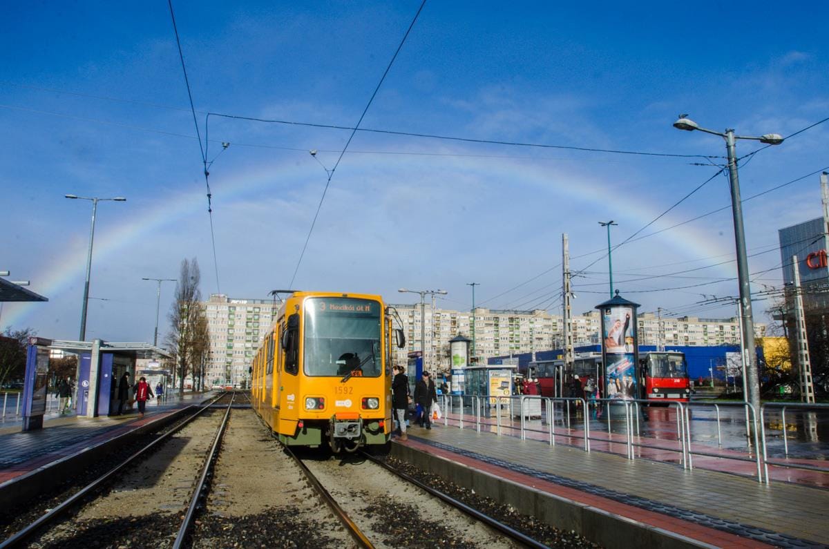 Villamosította a mai szivárványt a BKK a Facebookon - fotó
