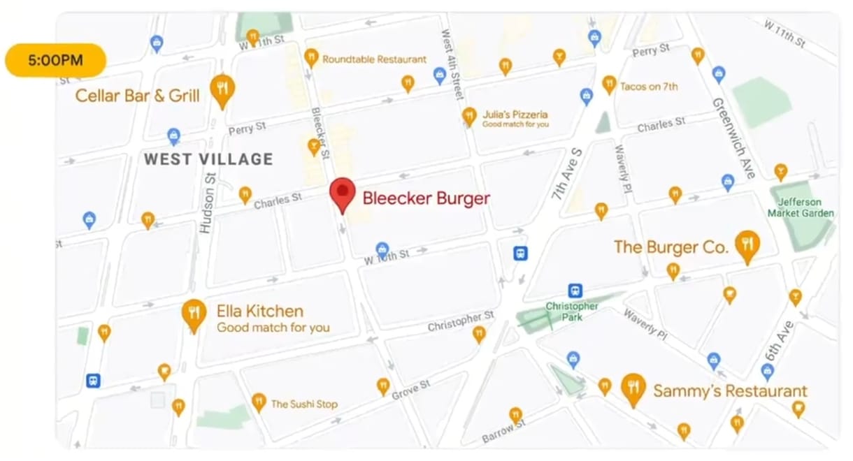 Megváltozik a Google Térkép, mást fog mutatni reggel és mást este
