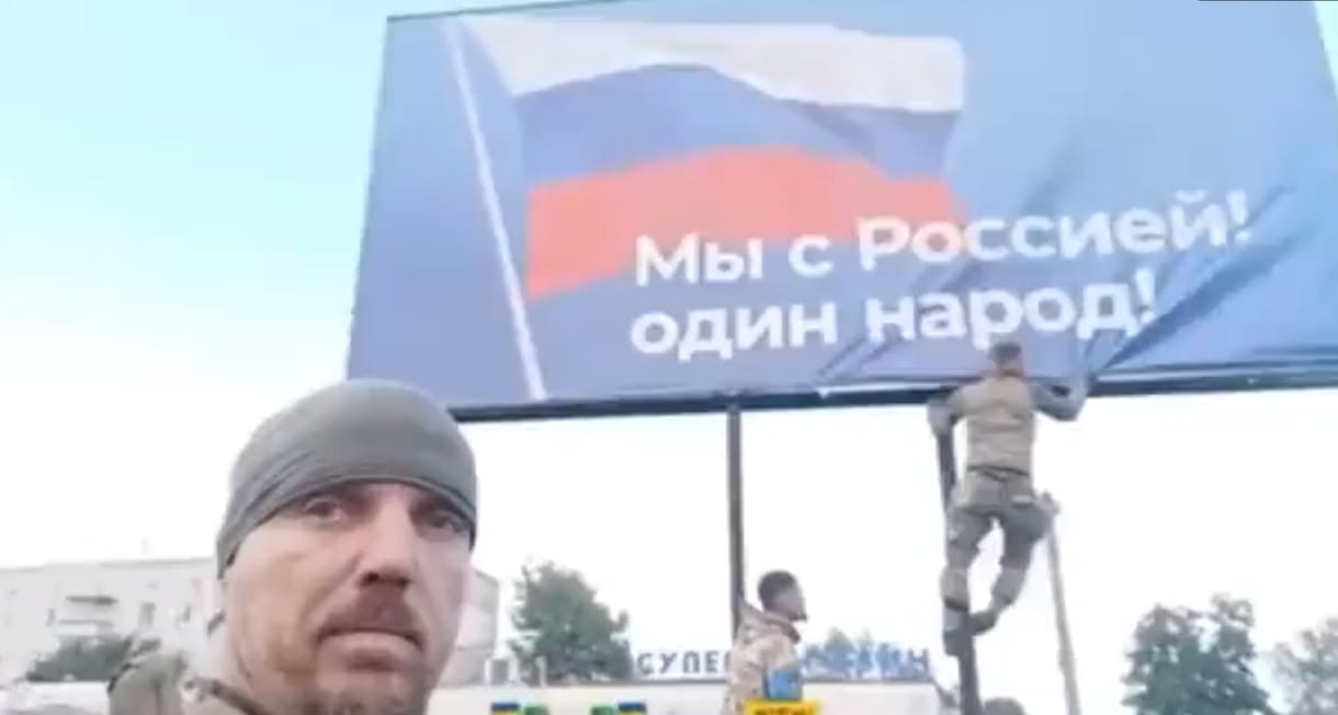 Ukrán szabadságvers volt az orosz propagandaplakát mögött