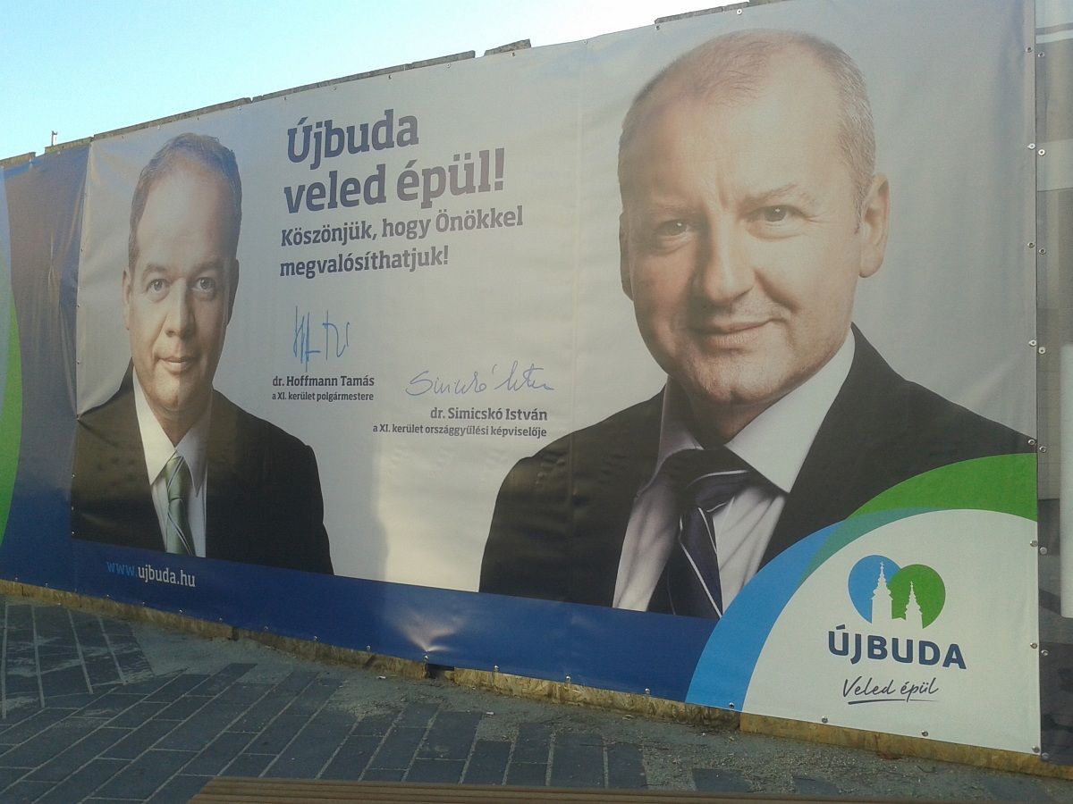 Képek: magukat reklámozzák a fideszesek Újbudán