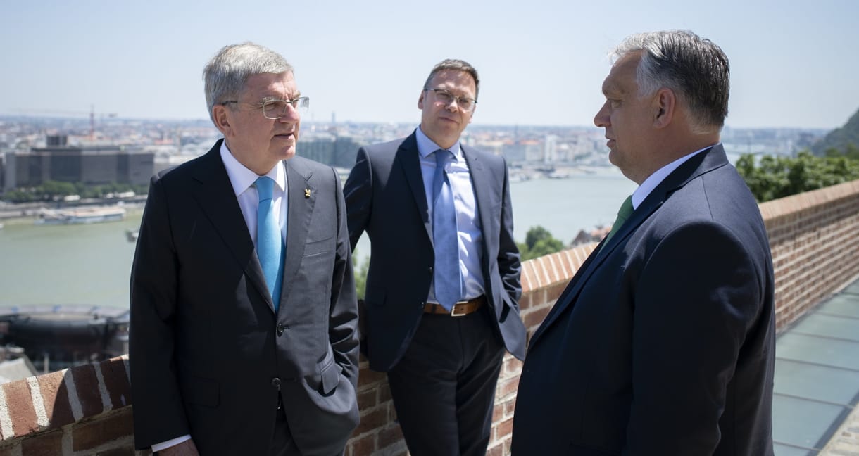 Orbán a Nemzetközi Olimpiai Bizottság elnökével tárgyalt 