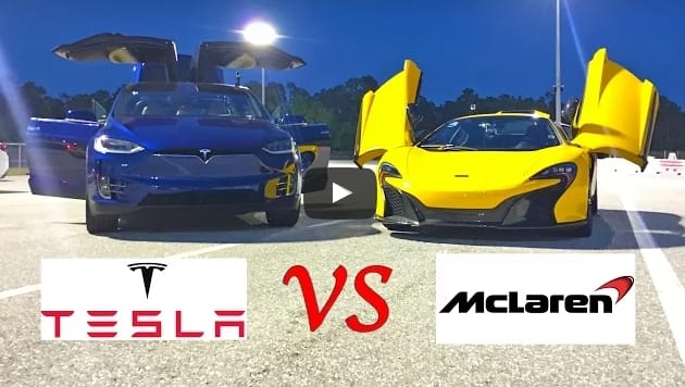 Mit ér egy McLaren a Tesla családi autója ellen? – videó