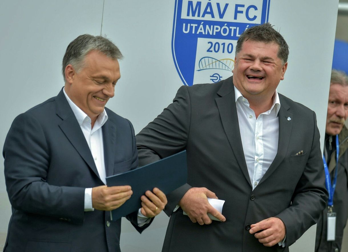 A Simicska-birodalmat átvevő Nyerges Zsolt a G-nap után kedélyesen kvaterkázott Orbánnal