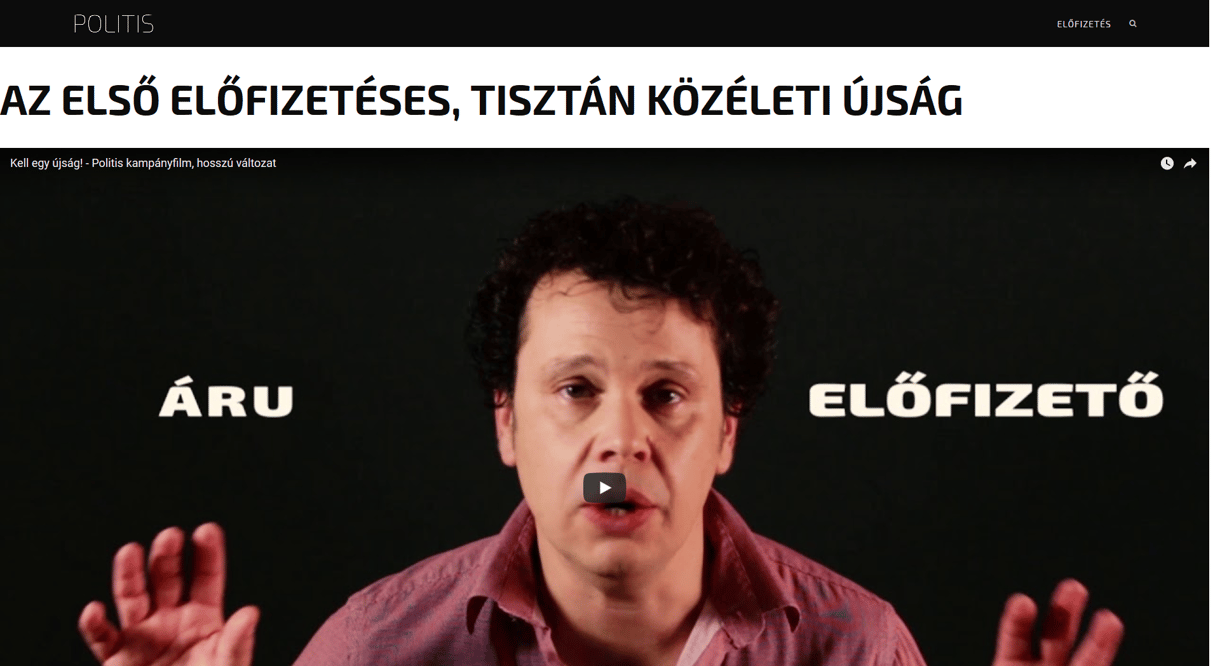 Előfizetéses online napilapot indít az Index volt főszerkesztője