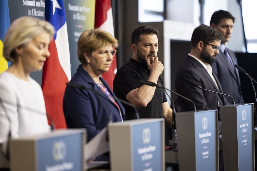Zelenszkij a svájci békekonferencián: sikerült megtenni az első lépéseket a béke irányába