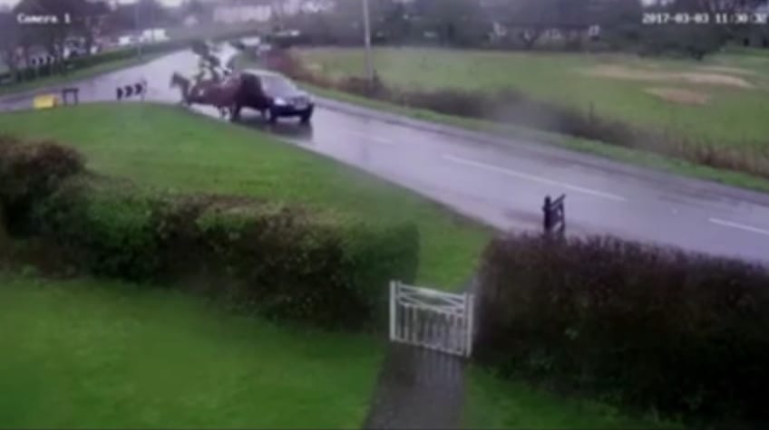 Horrorbaleset ért két lovast egy angliai úton – videó 18+