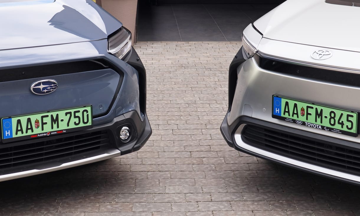 Egypetéjű ikrek: teszten a Toyota bZ4X és a Subaru Solterra villanyautók