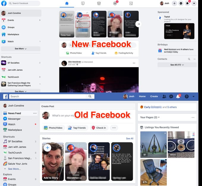 Ha telepíti ezt a bővítményt, visszaszerezheti a régi Facebook-kinézetet