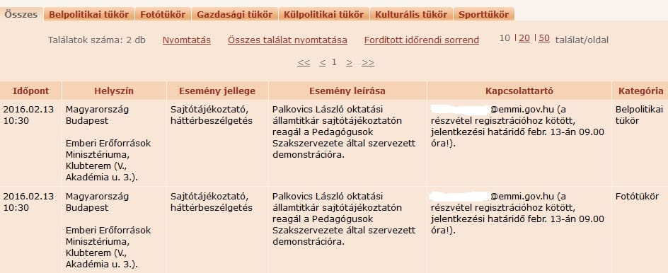 Elfelejtette a tanártüntetést az MTI, de az államtitkár reagálását nem