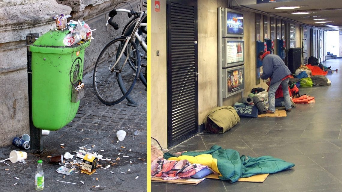 Tarlós István főpolgármestersége alatt készült képekkel akarta bemutatni a fideszes képviselő, milyen koszos Karácsony Budapestje