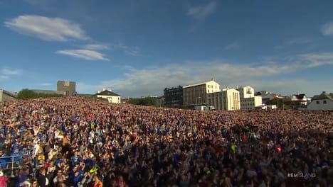 Hazatért a válogatott, fél Izland kiment tombolni - lenyűgöző videó