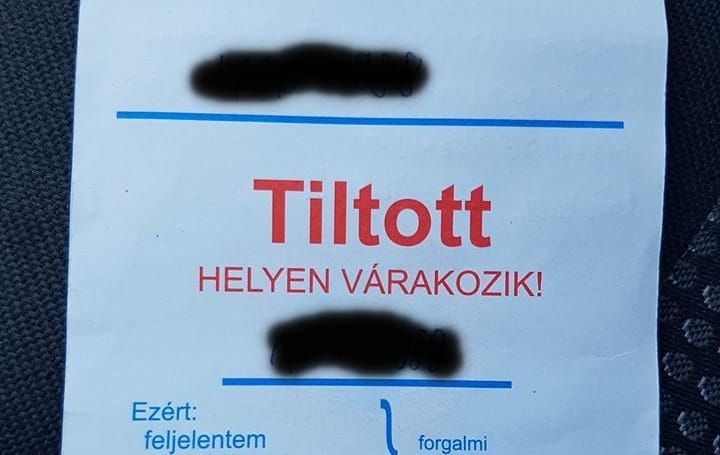 A sofőr azt hitte, megbüntették, de valami egészen más volt a bírságoló cetlin