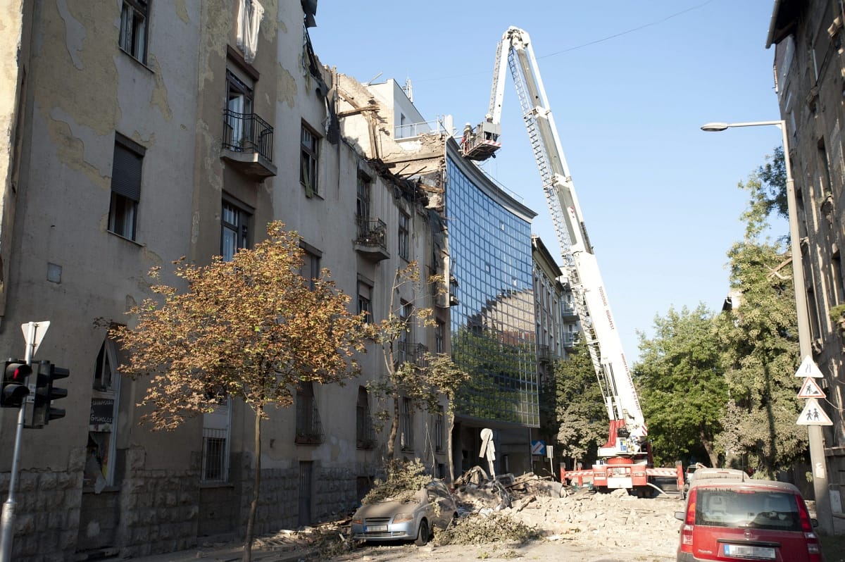Második világháborús aknát találtak a felrobbant óbudai házban