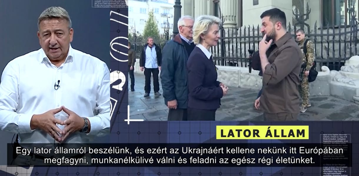 Bayer Zsolt: Ukrajna egy lator állam, értük kellene nekünk megfagynunk, munkanélkülivé válnunk és feladni az egész régi életünket