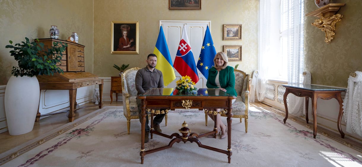 Volodimir Zelenszkij Pozsonyban van