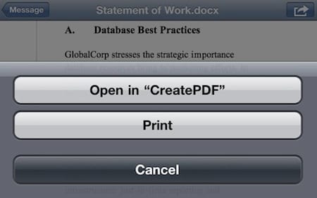 Adobe CreatePDF: PDF fájlok készítése iOS alatt