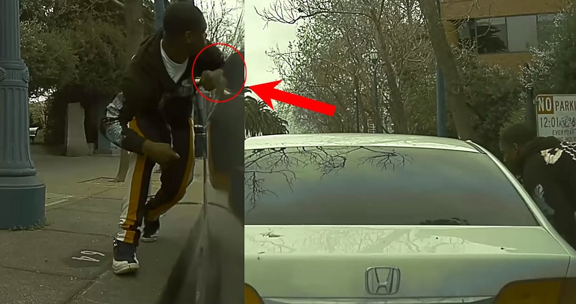 Végig vette a Tesla védelmi kamerája, ahogy dolgozik a kocsifeltörő