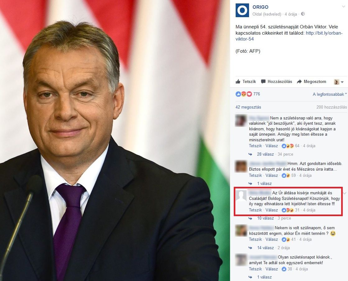 A rajongók és a trollok sem feledkeztek meg Orbán születésnapjáról