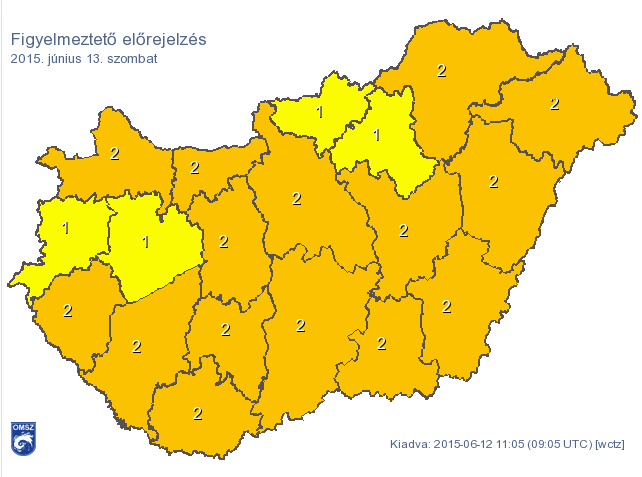 A hőguta mellé viharos szelet is kapunk a hétvégén