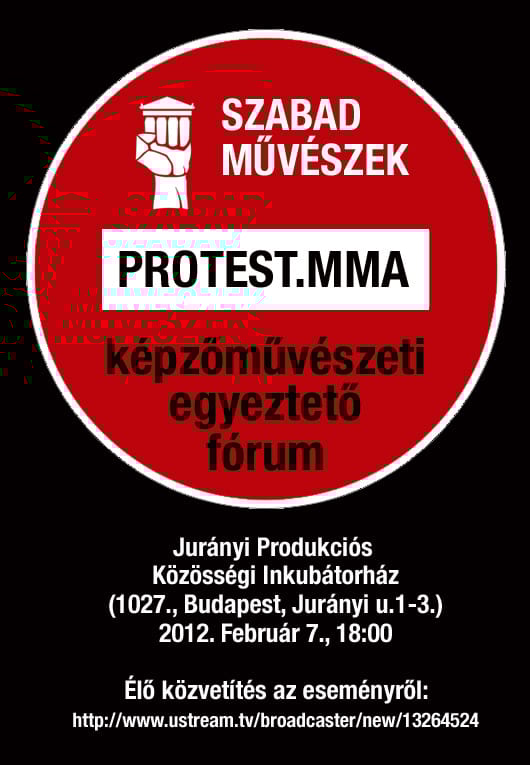 Protest MMA - fórumot hívtak össze a művészek