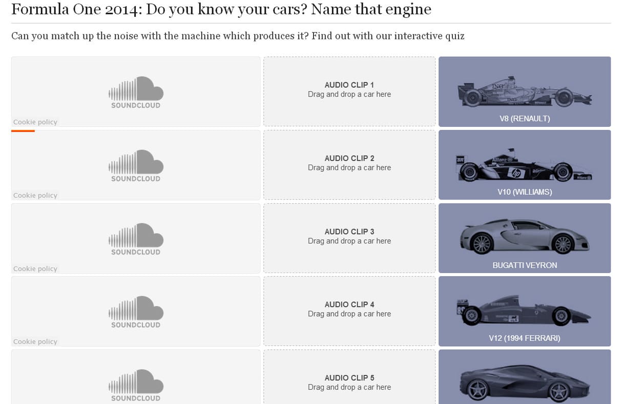 Tesztelje a fülét - meg tudja mondani melyik egy Ferrari vagy a világbajnok F1-es Mercedes?