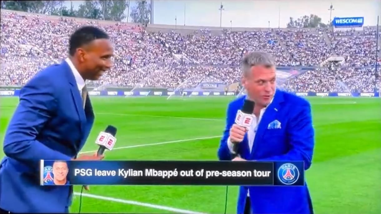 Élő adásban esett össze a tévés sportelemző a Real-Milan meccs előtt