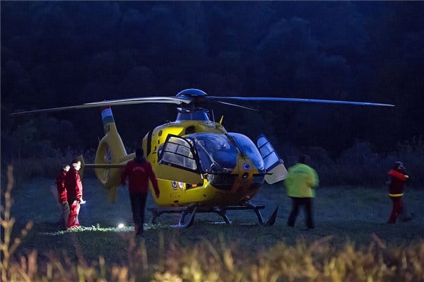 Videón a mentőhelikopter balesetének pillanata