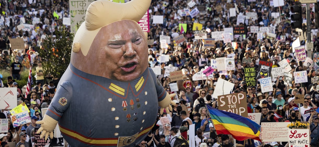 Trump ellen tüntettek az Egyesült Államok több városában