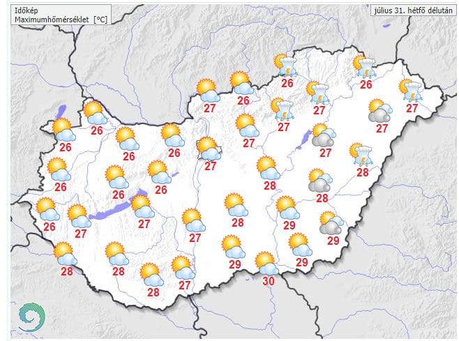 A hétvégi front után újra itt a nyár
