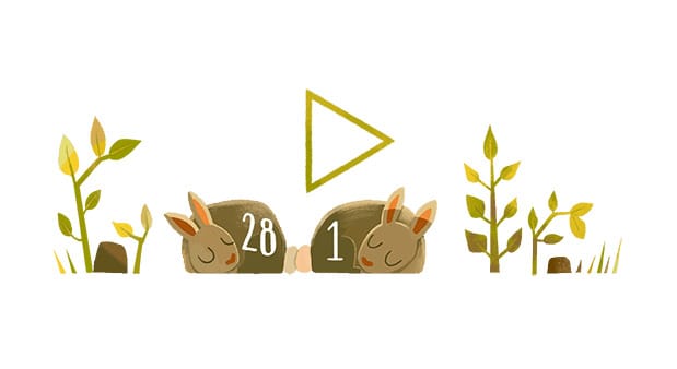 Nagyon édes mozgó logóval készült mára a Google