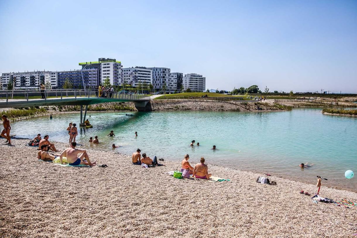 Tó körül alakul egy új városrész Bécsben
