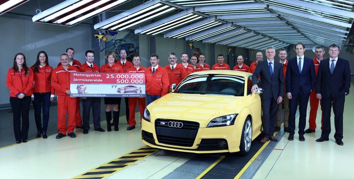 Kettős jubileumot ünnepel az Audi Győrben