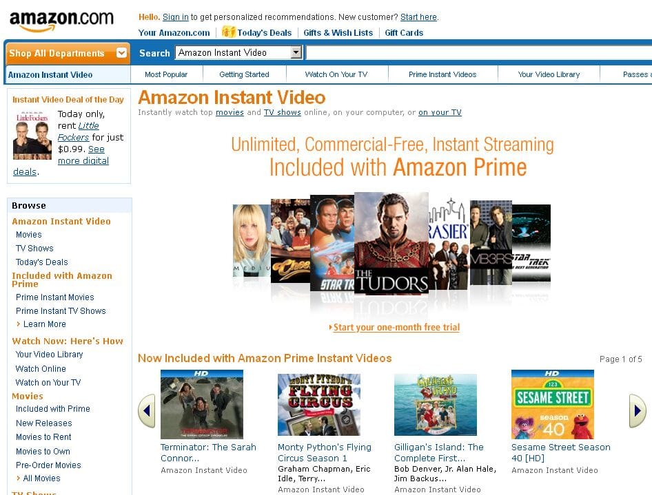 Már 100 000 film és filmsorozat érhető el az Amazonon