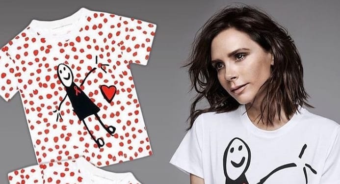 Victoria Beckham kislánya rajzaiból tervezett pólót