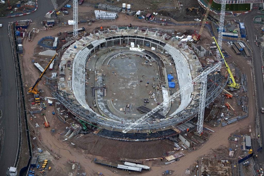 Így épülnek a 2012-es londoni olimpia stadionjai! (fotókkal)
