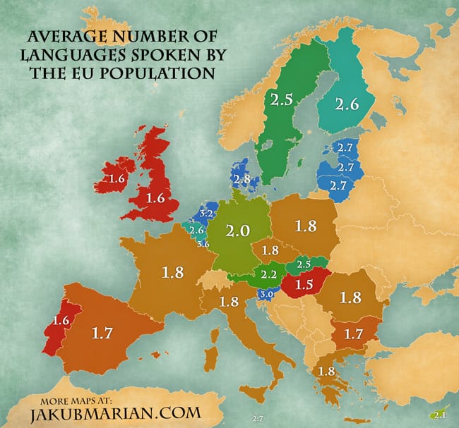Térkép: Még egy dolog, amivel kilógunk a sorból Európában