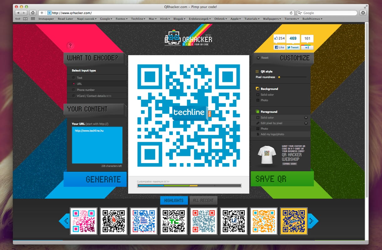 Készítsünk különleges, vagy akár extrém QR-kódokat!
