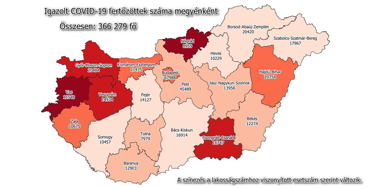 Szombatra virradóra 89 ember halt meg a koronavírus miatt